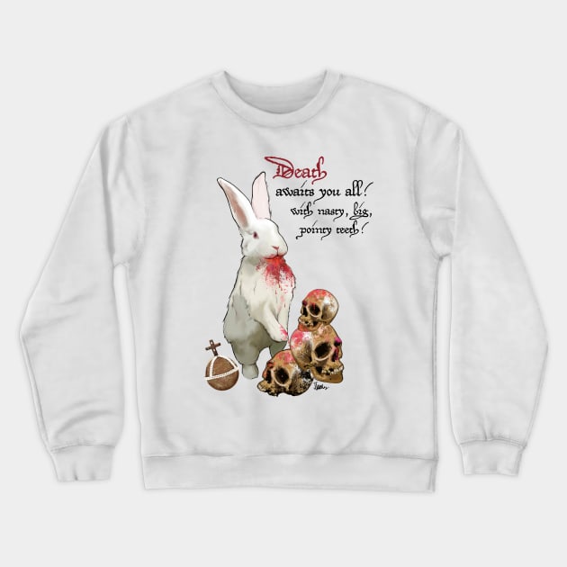 Killer Rabbit of Caerbannog Crewneck Sweatshirt by JJacobs